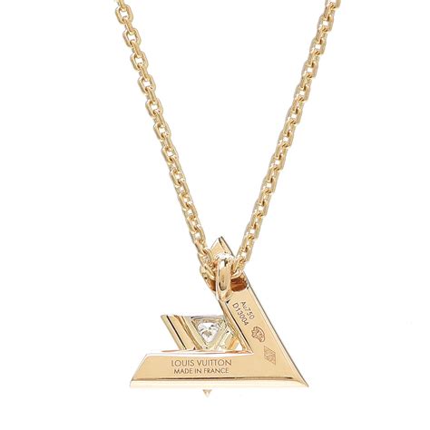 lv letter necklace|louis vuitton necklace with diamond.